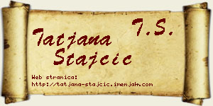 Tatjana Stajčić vizit kartica